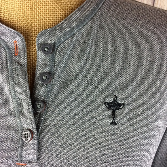 Nike Golf Sport Dri Fit Long Sleeve Shirt Sz M - Picture 2 of 7